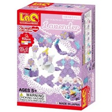 【LaQ】Q版女孩-Lavender (62pcs) 日本製造立體4D拼接積木/益智玩具/台灣獨家代理, 薰衣草色, 1盒