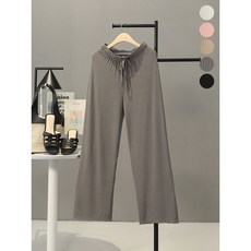 모노시크 마이츄 아이스 골지 밴딩 와이드 팬츠 MNPT023