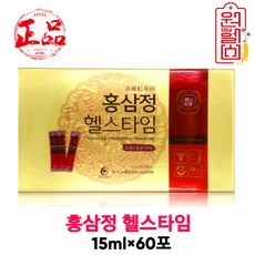 국내산 홍삼농축액 100% 홍삼정 헬스타임 60포 1박스 홍삼스틱 홍삼정, 60개, 15ml