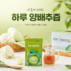 하루건강 양배추만 100% 양배추즙 주스 진액 엑기스 위에좋은 건강식품, 30개, 100ml