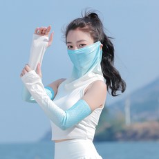 兒童防曬面罩 男童冰絲 涼感透氣防紫外線 夏季全臉護頸 卡通可愛