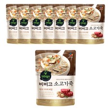 비비고 소고기죽 450g, 8개