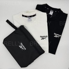 리복 에센셜 2PACK 반팔티 티셔츠 파우치포함 26SS (화이트/블랙)