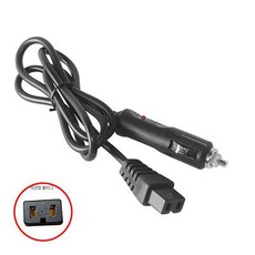 케이블 알피쿨호환 12V24V 차량용 전원코드 전선, 직접 플러그 4m, 1L