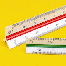 나우원픽 삼각 스케일 문구용품, 15cm - 저배율