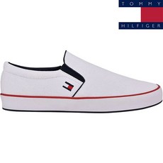 타미힐피거 판코 화이트 PANCO-WHIFB 남성 발편한 캔버스 신발 커플 스니커즈 슬립온 운동화