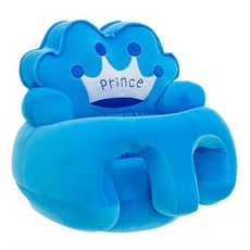 유아소파 업그레이드된 더 큰 패딩 베이스 아기 앉기 지지 소파 아기용 앉아보는 바닥 좌석 유아용 앉기 학습 의자 앉아보는 아기 시트 아기 앉기 솔루션 재미있는 디자인 부드러운 쿠션, 2)파란색