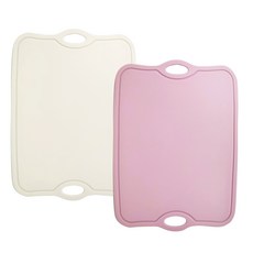 아가프라 두툼한 실리콘도마 2종 열탕소독가능, 아이보리+핑크, 1개