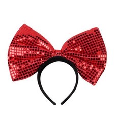 스팡클 리본머리띠레드대 X ( 3매입 )