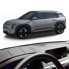 EV3 가죽 대시보드커버 자동차 대쉬보드 차량용 논슬립 자동차 덮개 커버 카바 가죽 대쉬보드 선 용품 dew+959cQ, HUD유 스피커 1개_레드스티치