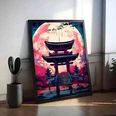 아트 건축 미학 그림 서예 벽 예술 인쇄물 거실 침실 사무실 홈 데코 선물, B. 50X70cmFrameless