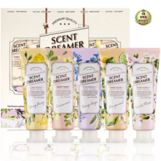 라이브잇 과일나라 센트드리머 퍼퓸 핸드크림 5종 기프트 세트, 1세트