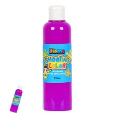 [팔마누] 미술교육 그리기수업 아동미술재료 미술놀이 스프레이 물감 슈팅 컬러 리필 250ml 형광보라