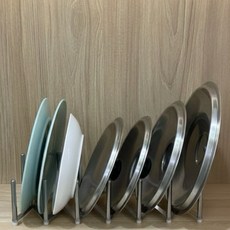 可伸縮收納架 - 鍋盤/鍋蓋/盤子瀝乾架, 1個, 不鏽鋼原色