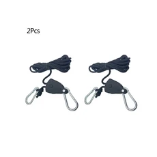 2/4/6/10/16Pcs 로프 도르래 1/8 리프트 금속 도르래 텐트 팬에 매달려 78 인치 조정 가능한 끈 식물 램프, 02 2Pcs