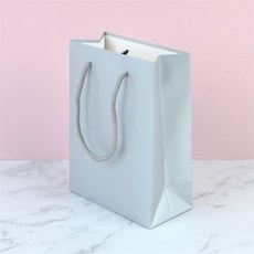 칼라무지쇼핑백 튼튼한종이가방, 소 - 그린