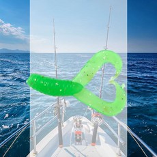 웜 10개입 214 그린펄 담수 가짜 인조 지그헤드 산천어 인공