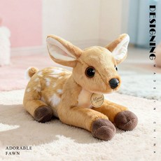 사슴 장식품 오브제 파티 성탄절 레스토랑 루돌프 소품 사슴인형, 옵션 보기, 누운 새끼 사슴 (25cm)