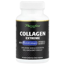 파라다이스허브 Collagen Extreme BioCell Collagen 함유 OptiMSM & Nature’s C 캡슐 60정, PAR77864, 1개