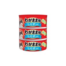 이나바 와가마마 네코 미니 고양이 참치캔, 3개, 60g, 치어