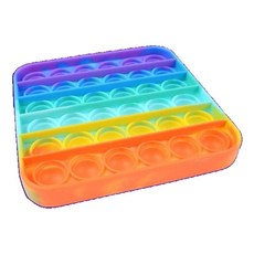 키즈캠핑 선물용 손장난감 톡톡 누르는 푸시팝/ 뽁뽁이장난감 누르기배틀 멍때리기, 3개, 4.사각