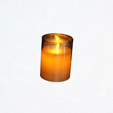 엘이디캔들 유리병 LED 인테리어 무드등, 1개