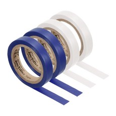 파티킬 그립 마감 테이프 PVC 라켓 테이프 액세서리 테니스 배드민턴용 스티커, Blue,White, 1개