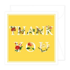 보타닉 고급 감사카드 어버이날 스승의날 메시지 카드, 1개, 땡큐 1개, 땡큐