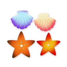 펠트 조개불가사리4종세트 여름 환경판 꾸미기 여름게시판 펠트 바다게시판 환경미화 소품 dew+3384Dl