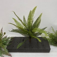 高仿真綠植蕨草綠色蕨類植物腎蕨熱帶雨林軟膠櫥窗景觀造景裝飾, 45cm軟膠腎蕨, 1個