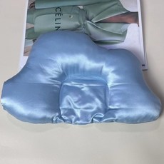 真絲嬰兒定型枕 護頸防偏頭 小熊造型枕 100%桑蠶絲