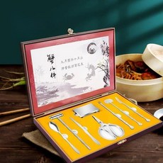 가재 껍질 깨는 도구 키트 대형 집게 선물, 1개, 2. 8개의 조개가 담긴 다채로운 나무 상자