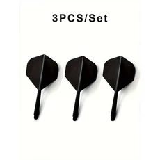 양궁CyeeLife 다트 플라이트 샤프트 3PCS 통합 및 2BA 나사 일체형 액세서리 세트 내구성 있는 낙하 방지, 01 CHINA, 07 Black
