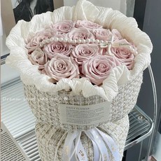 玫瑰花束 告白求婚禮物 永生花束 曼塔玫瑰 仿真花 情人節生日禮物, 愛意東升日落-11支玫瑰