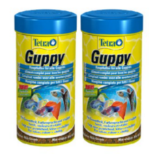 테트라 구피푸드 열대어 사료, 250ml, 2개