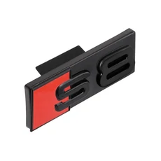 3D ABS 자동차 전면 그릴 엠블럼 스티커 장식 개조 액세서리 S 배지 (아우디 S3 S5 S4 S6 S7 S8 로고 자동, 04 black S8