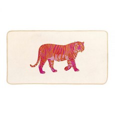 ETYZE Welcome Mat 핑크 프레피 침실 욕실 주방 매트 웨스턴 카우걸 부츠 장식 실내 현관 매트 여자 자매 친구를 위한 카우걸 선물 76.2 x 40.6cm(3, ETYZE Preppy Tiger 욕실 매트 웰컴 십대, Tiger, 1개