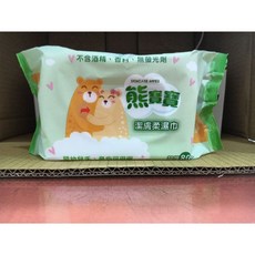 熊寶寶 嬰兒濕巾 80抽, (超商,)1單8包