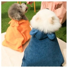 나와니스_ 강아지 애견 목욕가운, 1개