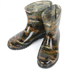 (노바) 밀리터리 남성용 논슬립 반장화 작업화 낚시장화 주방화 방수 레인부츠 RB627