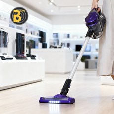 BH 무선청소기 가게 매장 사무실 업소용, 무선청소기(퍼플)