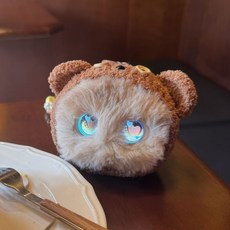 Fuzozo芙崽 娃衣配飾 頭套帽子 衣服服裝 手工製作 卡通毛線, 1個, Tim熊帽