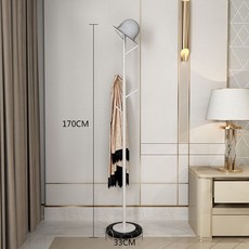 철제 북유럽 대리석 화이트 거치대+블랙 스탠드옷걸이 코트랙, 4. 나뭇가지옷걸이화이트거치대+블랙대리석