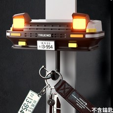 GIPYON 汽車造型鑰匙掛架 創意趣味牆面裝飾收納 免打孔安裝, AE86-黑, 1個