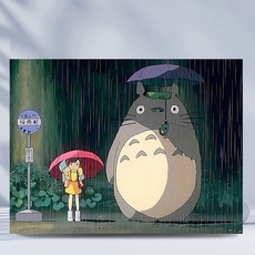 피포페인팅 이웃집 토토로 diy 명화 그리기 지브리 캐릭터 유화 그림 색칠하기 세트, 옵션1, 1개