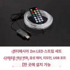 엠비언트시공 자동차 무선 스블루 인테리어, 2m-센터, 1L, 1개