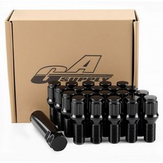GAsupply M14x1.25 러그 볼트 28mm 섕크는 BMW i3 i4 i5 i7 i8 ix M2 M3 M4 M5 M8 x1 x2 x3 x4 x, M14x1.5-24mm, 블랙