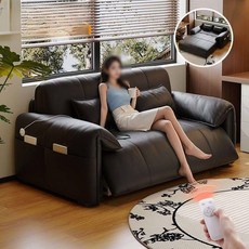 거실 슬라이딩 무빙 모션 전동 리클라이너 소파 1인용 의자, 인조가죽, A. 1.0m 전기 소파 스펀지 비주