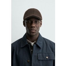 ZARA FLANNEL BERET - Brown 9065/407/700