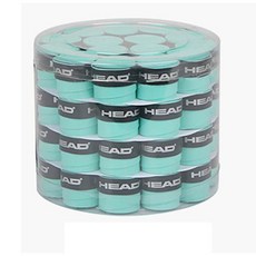 오리지널 헤드 오버 그립 미끄럼 방지 테니스 라켓 스웨트 밴드 그립 Padel 충격 흡수 그립 테이프 훈련 액세서리 60 개, 3) sticky green